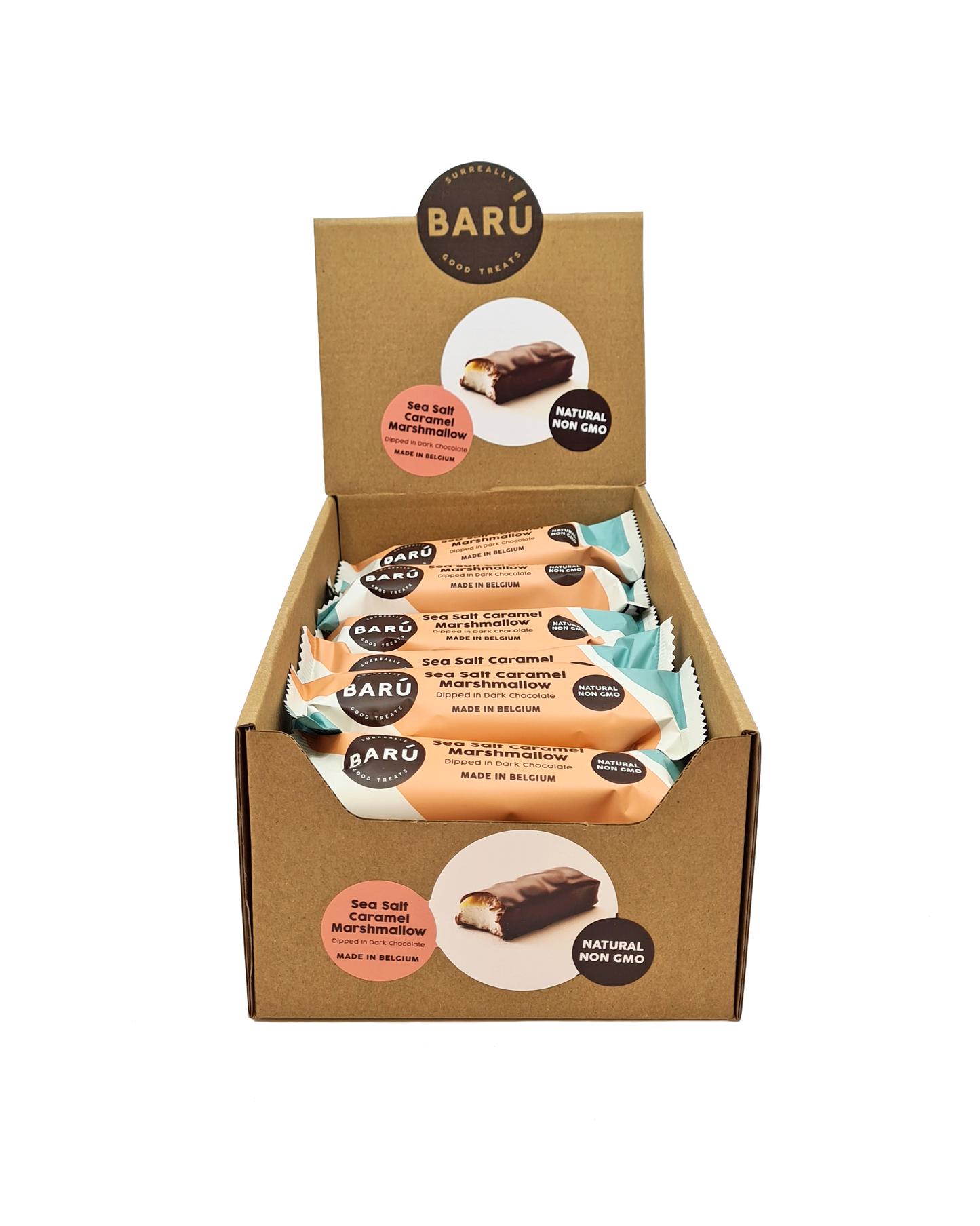 Baru Dark Chocolate Marshmallow with Nutty Sea Salt Caramel