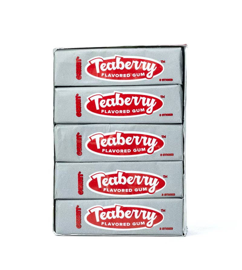 Teaberry Nostalgic Chewing Gum, 20ct Case