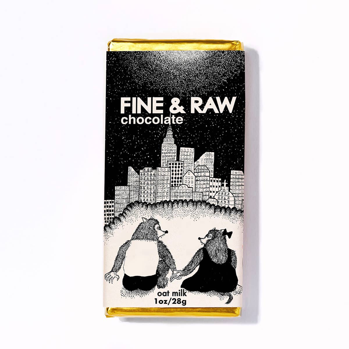 1 oz. - FINE & RAW - Oat Milk Werewolf Chocolate Bar