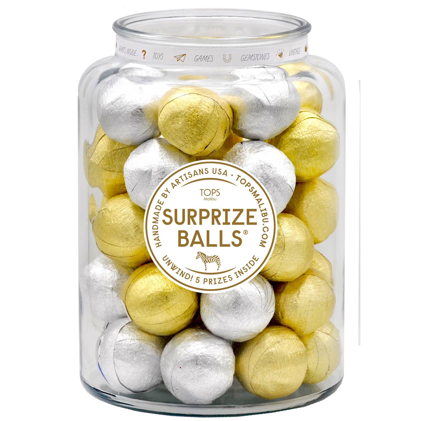 Mini Surprise Balls - Gold & Silver