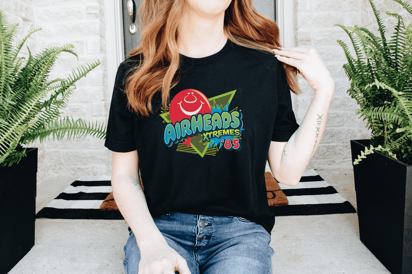 Airheads 90s Inspired Neon Tee: XL