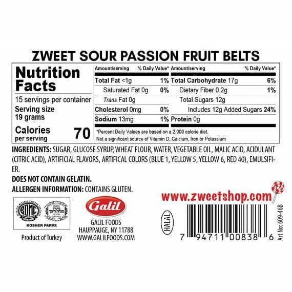 ZWEET Sour Passion Fruit Belts