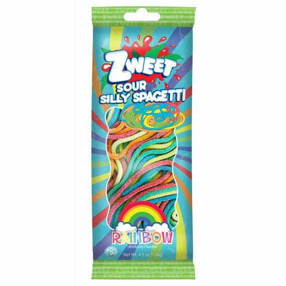 ZWEET Sour Rainbow Silly Spagetti | Go-Pack 4.5 oz