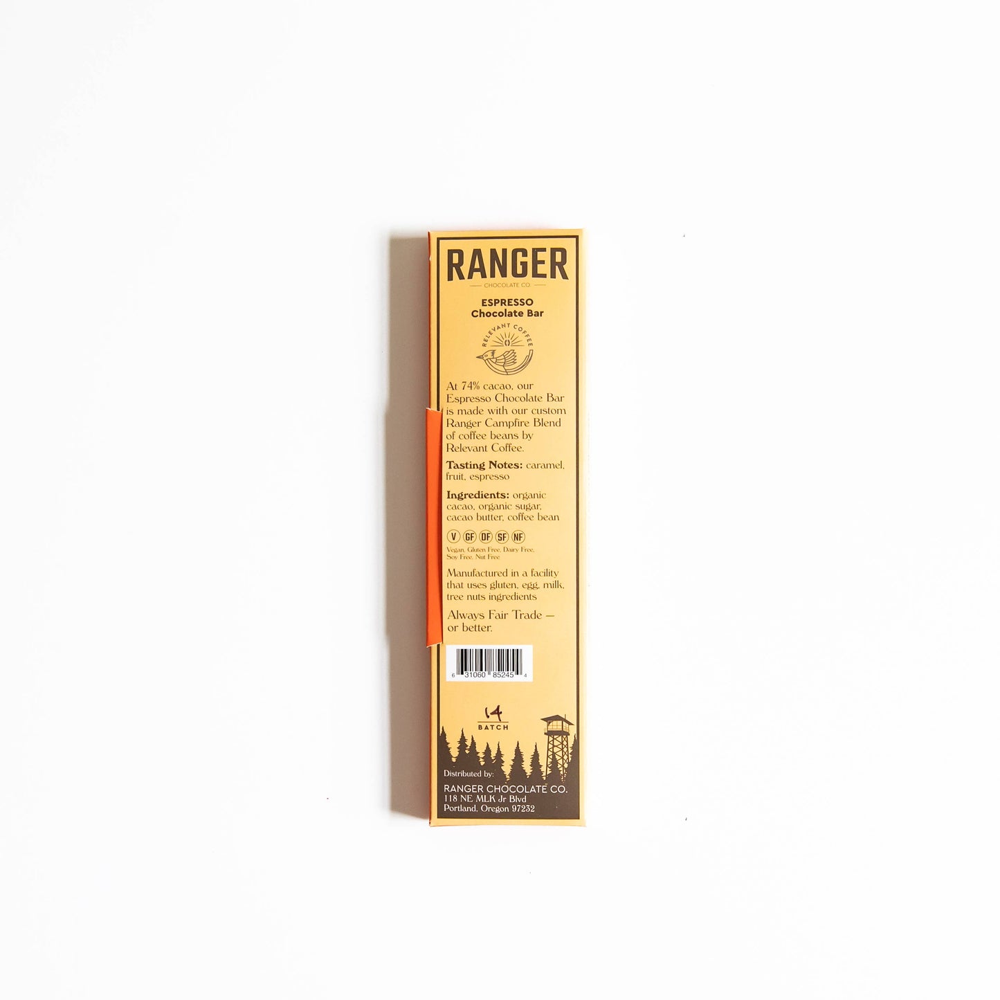 RANGER Espresso Chocolate Bar: 1 1/4 oz.