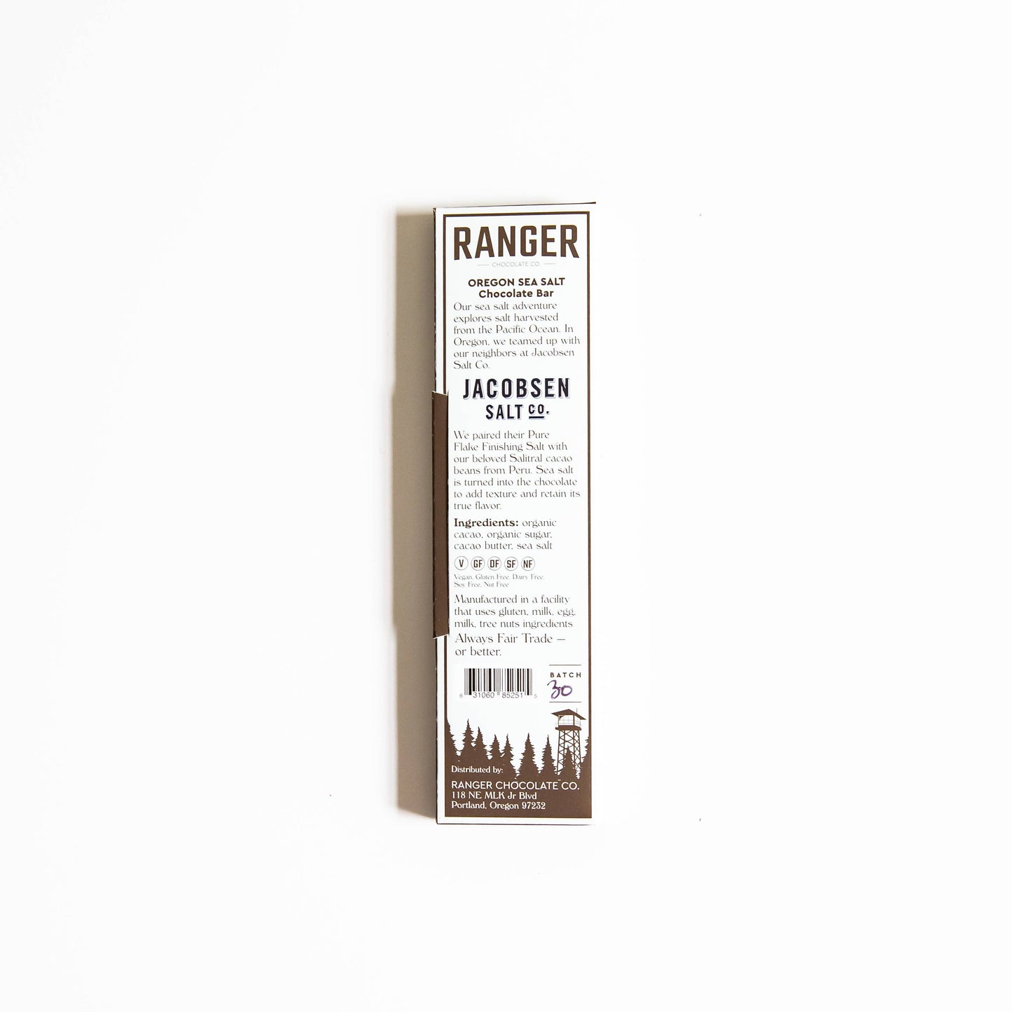 RANGER Oregon Sea Salt Chocolate Bar: 1 1/4 oz.