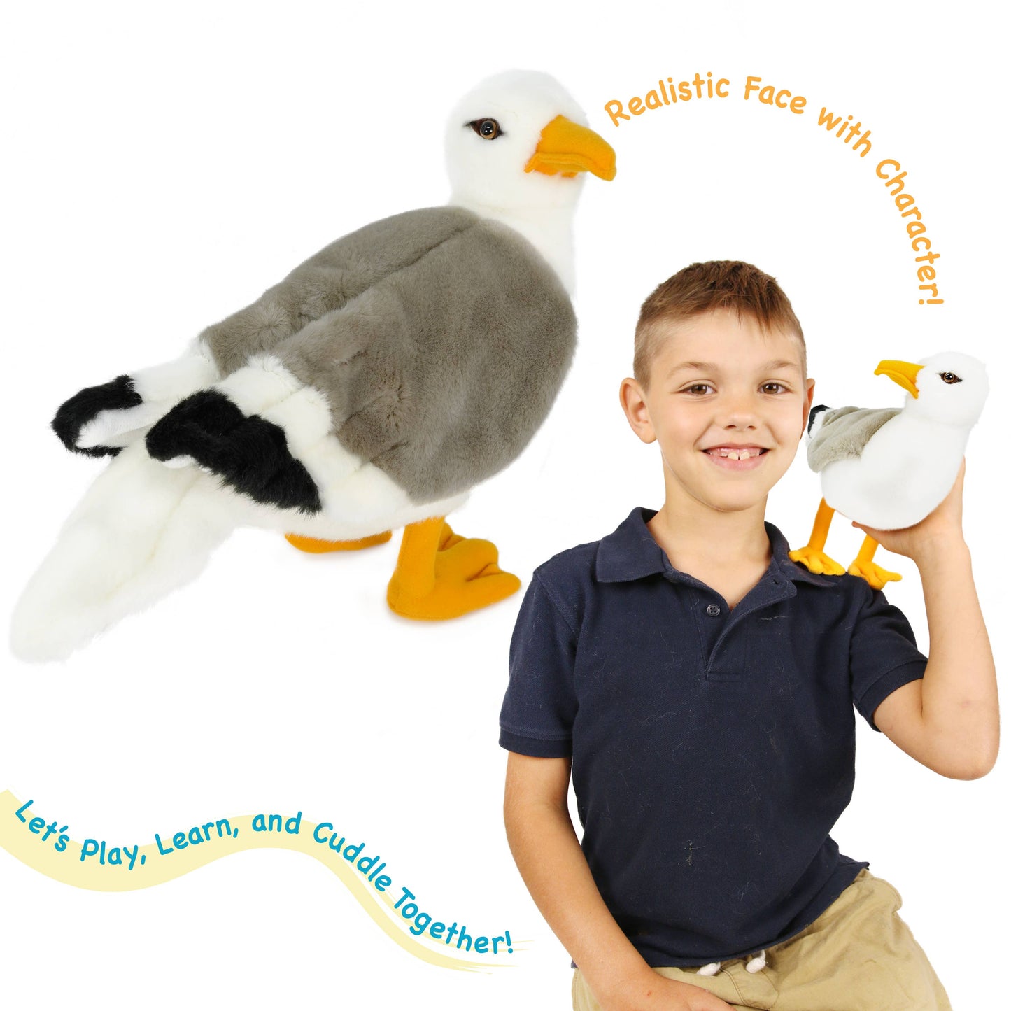 Seamus The Seagull | 12 Inch Stuffed Animal Plush