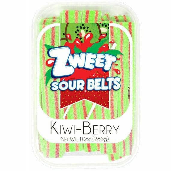 ZWEET Sour Kiwi Strawberry Belts 10 oz