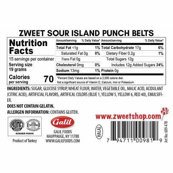 Zweet Sour Island Punch Belts