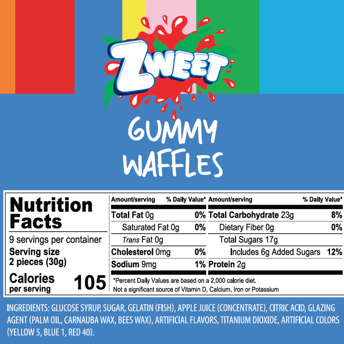 ZWEET Gummy Waffles | 10 oz