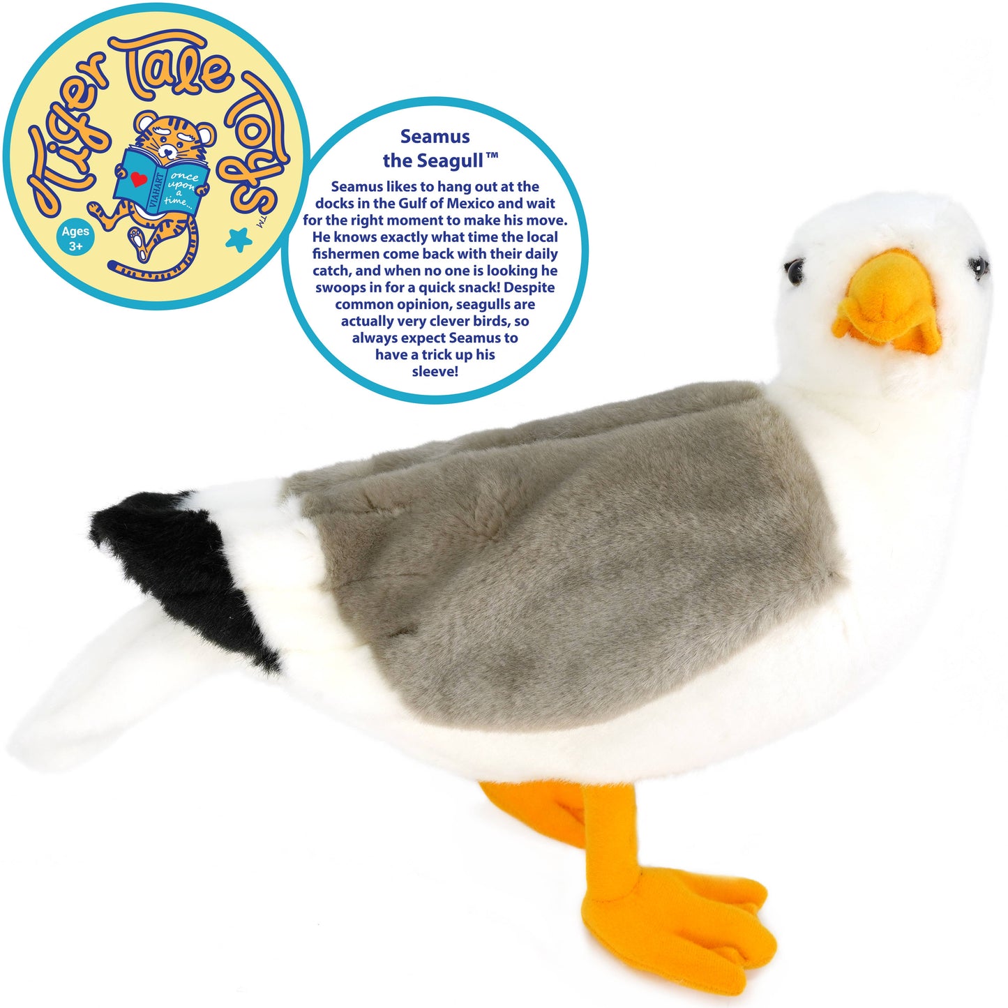 Seamus The Seagull | 12 Inch Stuffed Animal Plush