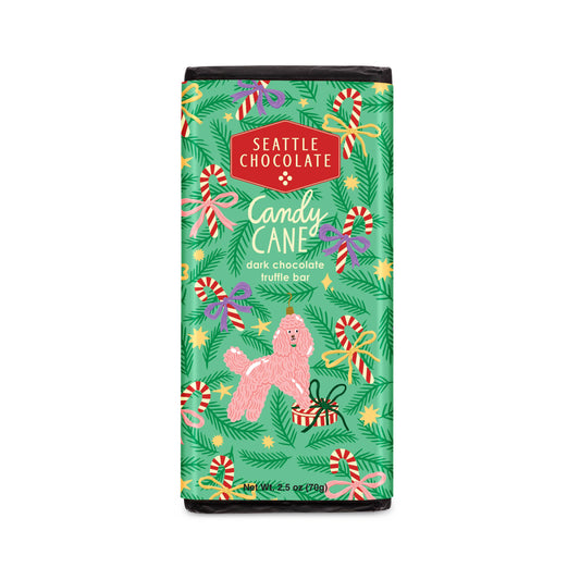 SEATTLE CHOCOLATE - Candy Cane Truffle Bar